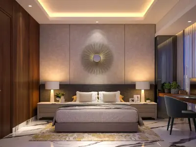 Elegant Bedroom 3D model