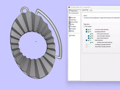 Single pendant or necklace Free 3D print model