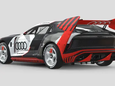Audi S1 E-Tron Hoonitron by Ken Block 3D model