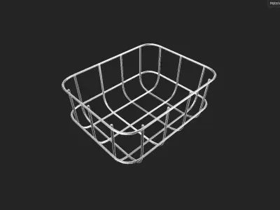 Wire Bin M03 Low-poly 3D model