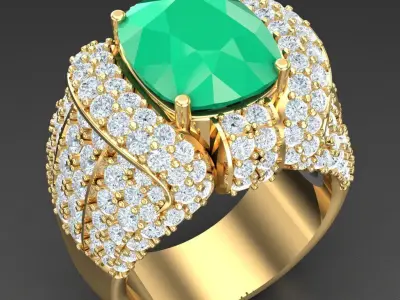 Luxury Men Rings Designs 6MR065 3D print model