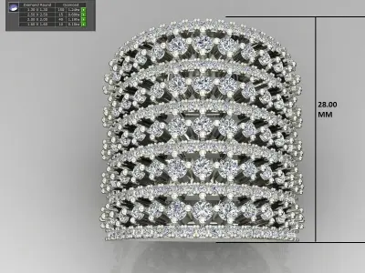 Band Ring 3D print model