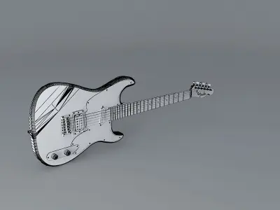 Fender Squire 51 model guitar Free 3D model