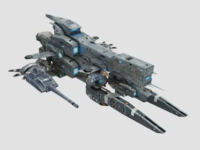 Almighty-Battleship 07 3D model