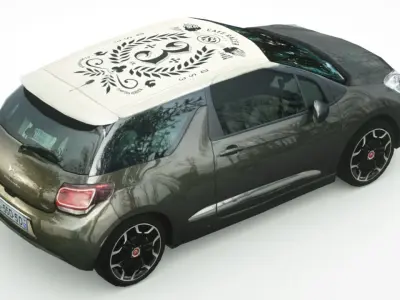Citroen DS3 2019 Low-poly 3D model