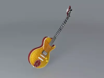 Dean Leslie West 40th Anniversary guitar Free 3D model