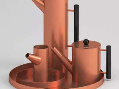 Kaikado Tea Set 3D model