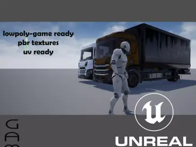 GAMEREADY TRUCK mercedes benz Free low-poly 3D model
