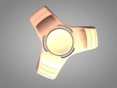 Fidget Spinner Low-poly 3D model