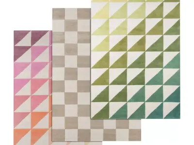 Rug Set 1255 3D model