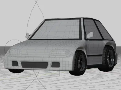 Honda Civic EG  mini car 3D model 3D model