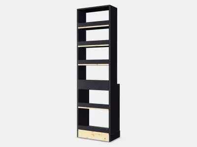 HAVSTA Shelving unit with plinth 1 Low-poly 3D model