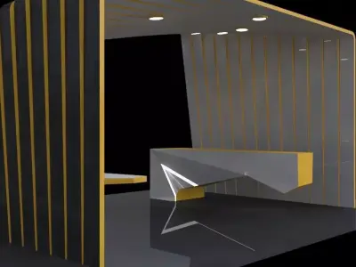 Stand Line Free 3D model