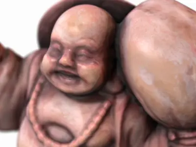 Buddha - Photoscanned Pbr Low-poly 3D model