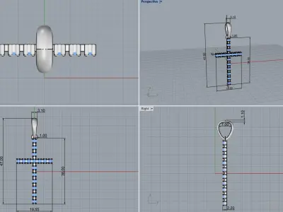 Cross Pendant 53739 3D print model