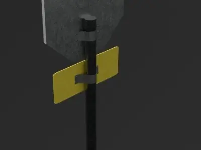 Stop Sign Free 3D model
