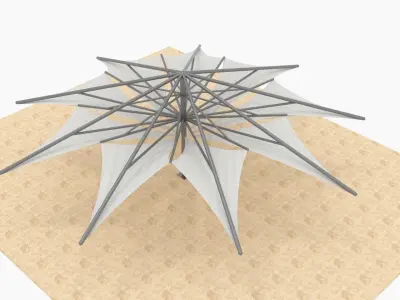 Garden Parasol 3D model