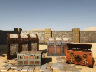 Medieval Props 2 Low-poly 3D model