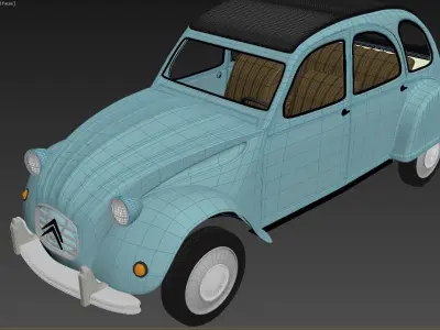 Citroen 2 CV 3D model