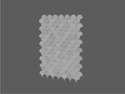 Deko Wall Scale Tile 3D model