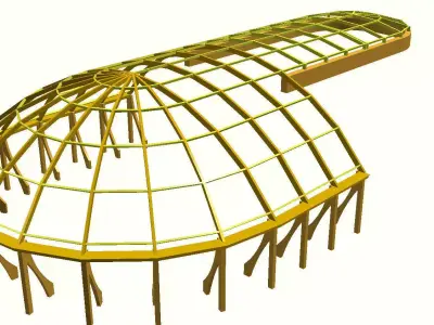 construction of the dome 3D model