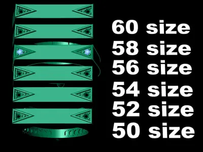 Women Wedding Engagement Ring 63 3D print model