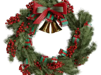 Christmas wreath 1 3D model