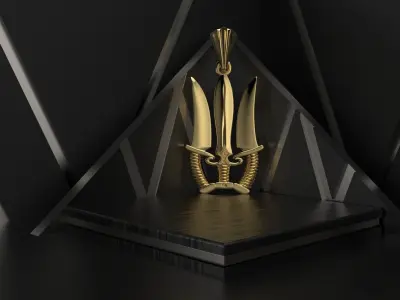 Ukrainian Trident 3D print model shop