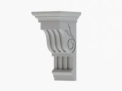 Scroll Corbel 47 - 3D Printable 3D model