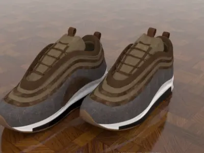 shoes sport Low-poly 3D model