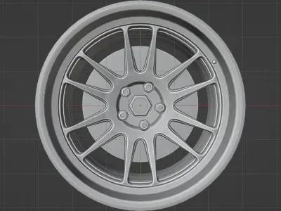 XT-206R - Wheels - Game Ready Low-poly 3D model