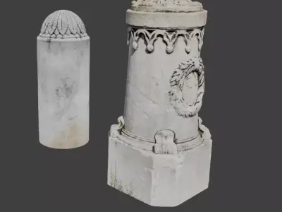 Pisa sandstone column Scan Italy 3D print top 3D model