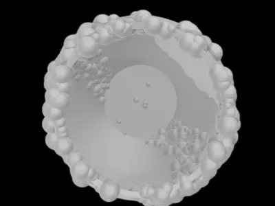 Bubbles Vase 3D Model  3D print model