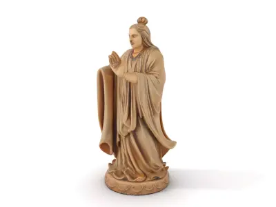 Divine Serenity Statue model pack Low-poly 3D model