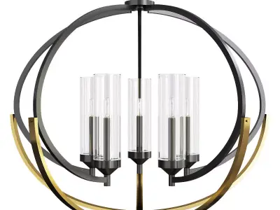 Luxury Mediterranean Chandelier Low-poly 3D model