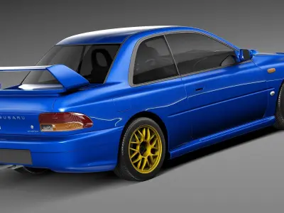 Subaru Impreza STi 22b 1993-2000 3D model