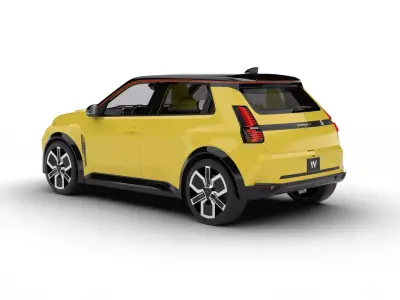 Renault 5 E-Tech 2025 3d model 3D model