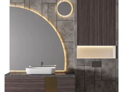 Luxury Bathroom 195 3D model