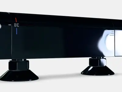 VALLAMOSSE Thermostatic shower mixer Low-poly 3D model