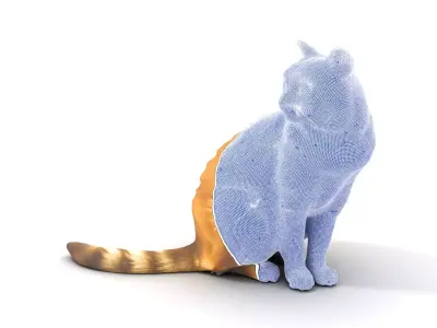 Ginger Tabby Cat model pack Low-poly 3D model