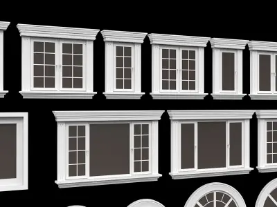 Decorate Classic Window 34 model 3d 3D model