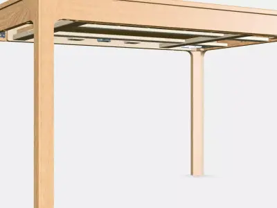 EKEDALEN extendable table 1 Low-poly 3D model