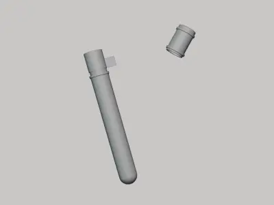 Basic Serum Bottle - Geometry Only No Textures No Materials 3D model