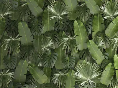 Vertical Garden From Plant Branches In A Phytobox 68 3D model