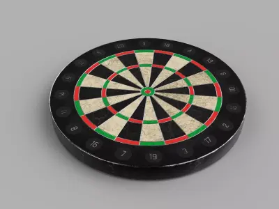 Dartboard - Game Ready Free low-poly 3D model