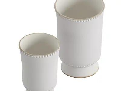 Whyton Beaded Vase Collection 3D model