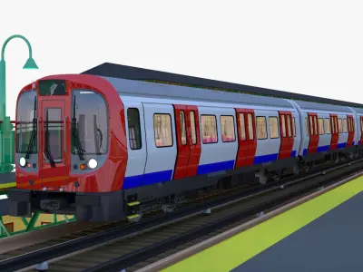 London metro station VI 3D model