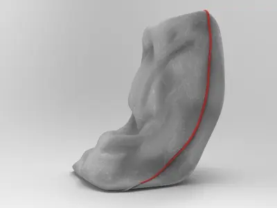 Junk Bean Bag Low-poly 3D model