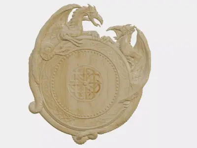 Wooden Clock Decor For Wood Carving 3D print model purchase