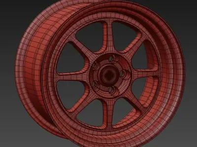 Work Seeker EX Printable or render Wheel 3D print model